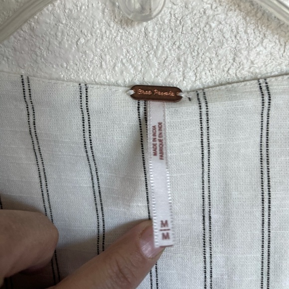 NWT- Free People Diana sleeveless striped midi shift Cotton Dress. Size medium - Picture 8 of 10